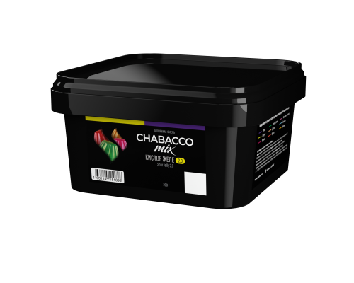 Бестабачная смесь CHABACCO MIX SOUR JELLY 2.0 (КИСЛОЕ ЖЕЛЕ) 200 ГР  - Лимон Клюква Вишня