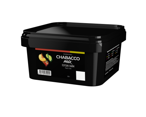 Бестабачная смесь CHABACCO MIX PEACH LIME (ПЕРСИК-ЛАЙМ) 200 ГР  - Персик Лайм 