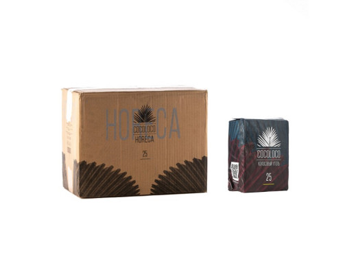 Уголь для кальяна ХОРЕКА КОКОЛОКО 25 (MM) -20KG - 1440 ШТ