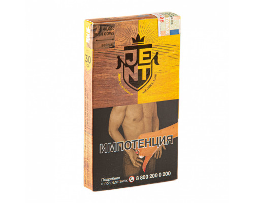 Табак для кальяна Jent Alcohol 40,000 Irish Cows (Джент Алкогольная линейка - Бейлис) - 30 гр