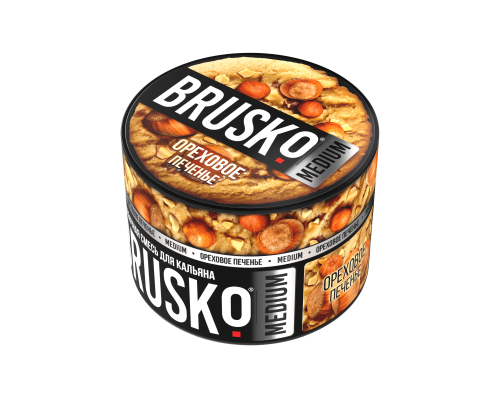 Бестабачная смесь BRUSKO ОРЕХОВОЕ ПЕЧЕНЬЕ (БРУСКО) - 50 ГР