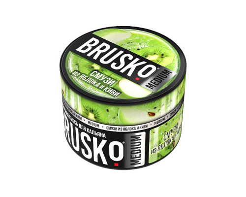 Бестабачная смесь BRUSKO СМУЗИ ИЗ ЯБЛОКА И КИВИ(БРУСКО) - 50 ГР