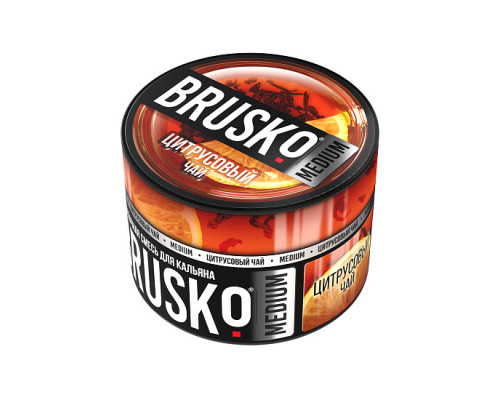 Бестабачная смесь BRUSKO ЦИТРУСОВЫЙ ЧАЙ (БРУСКО) - 50 ГР
