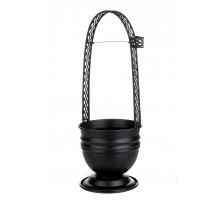 Корзина для угля черная матовая