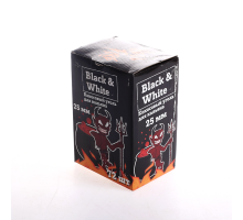 Уголь BLACK & WHITE 25 (MM) -1KG - 72 BRICKS