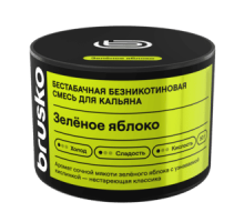 Бестабачная смесь BRUSKO - ЗЕЛЁНОЕ ЯБЛОКО (безникотиновая) - 50 ГР