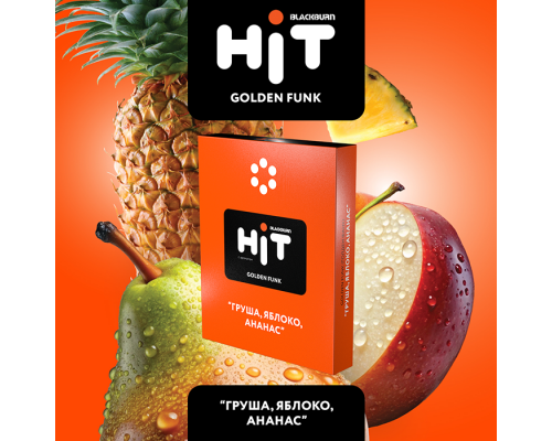 Табак для кальяна HIT GOLDEN FUNK (Груша, Яблоко, Ананас) - 30 гр