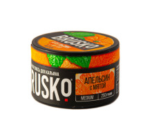 Бестабачная смесь BRUSKO - АПЕЛЬСИН С МЯТОЙ (MEDIUM) - 250 ГР
