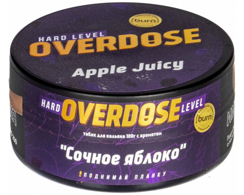 Табак для кальяна Overdose Apple Juice  (Овердоз - Сочное яблоко) - 100 гр