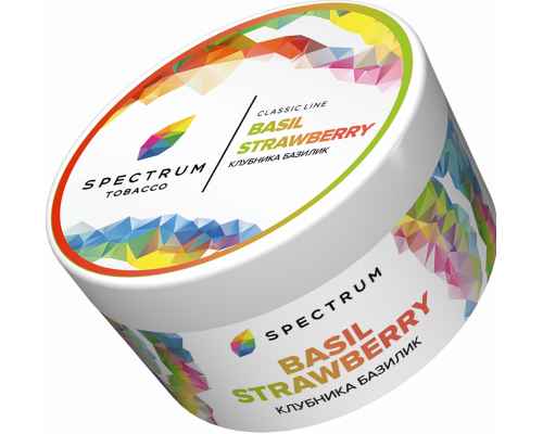 Табак для кальяна Spectrum Basil Strawberry (Спектрум - Лимонад клубника-базилик) - 200 гр