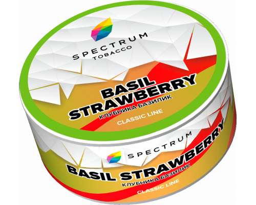 Табак для кальяна Spectrum Basil Strawberry (Спектрум - Лимонад клубника-базилик) - 25 гр