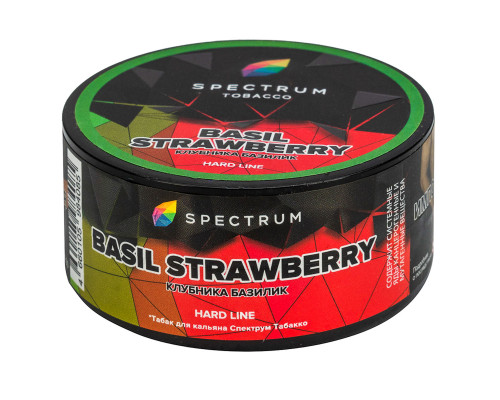 Табак для кальяна Spectrum Hard Line Basil Strawberry (Спектрум Хард Лайн - Лимонад клубника-базилик) - 25 гр