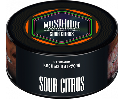 Табак для кальяна Must Have Sour Citrus (Мастхэв - Кислый Цитрус) - 125 гр
