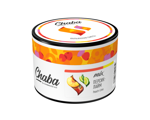Бестабачная смесь для кальяна Chaba Mix Peach Lime (Чаба микс - Персик-лайм) - 50 гр