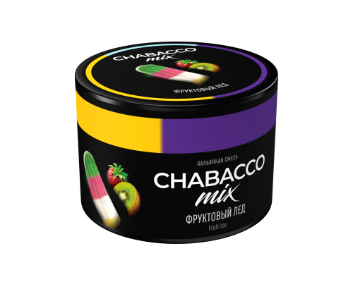 Бестабачная смесь CHABACCO MIX FRUIT ICE (ФРУКТОВЫЙ ЛЕД) 40 ГР  - Киви Клубника Мороженое