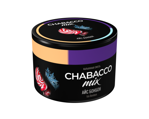 Бестабачная смесь CHABACCO MIX ICE BONBON (АЙС БОНБОН) 40 ГР  - Ментол Конфета 