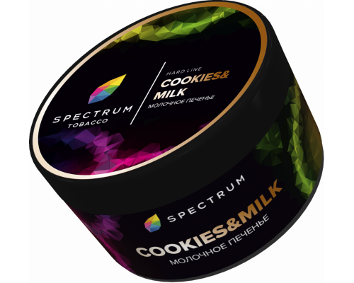 Табак для кальяна Spectrum Hard Line Cookies & Milk (Спектрум Хард Лайн - Молочное печенье) - 200 гр