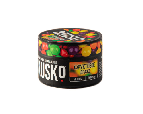 Бестабачная смесь BRUSKO  ФРУКТОВОЕ ДРАЖЕ (БРУСКО) - 50 ГР