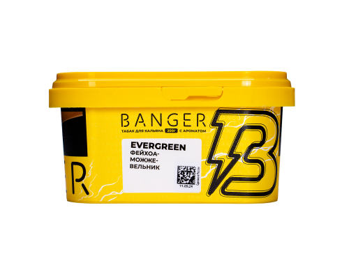 Табак для кальяна Banger Evergreen (Бенгер Можжевельник Фейхоа) 200 гр
