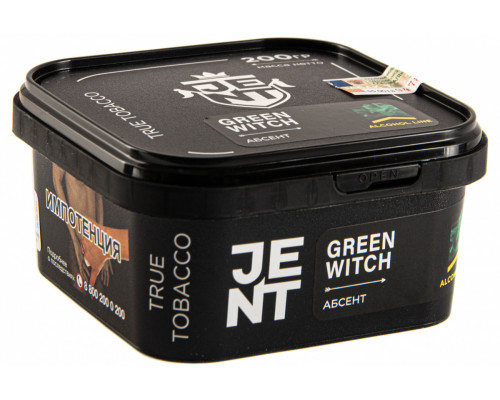 Табак для кальяна Jent Alcohol Green Witch (Джент Алкогольная линейка - Абсент) - 200 гр