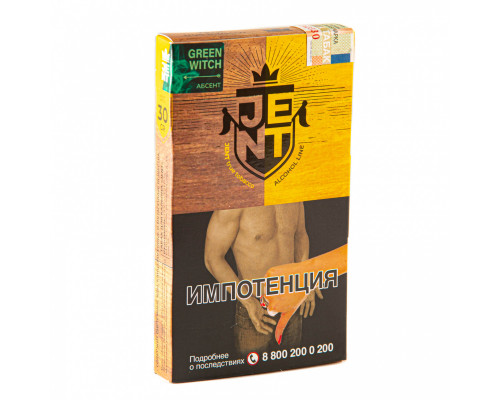 Табак для кальяна Jent Alcohol Green Witch (Джент Алкогольная линейка - Абсент) - 30 гр