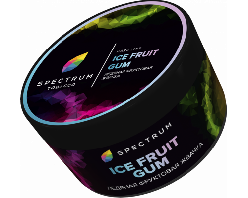 Табак для кальяна Spectrum Hard Line Ice Fruit Gum (Спектрум Хард Лайн - Ледяная фруктовая жвачка) - 200 гр