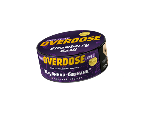 Табак для кальяна Overdose Strawberry Basil (Овердоз - Клубника Базилик) - 25 гр