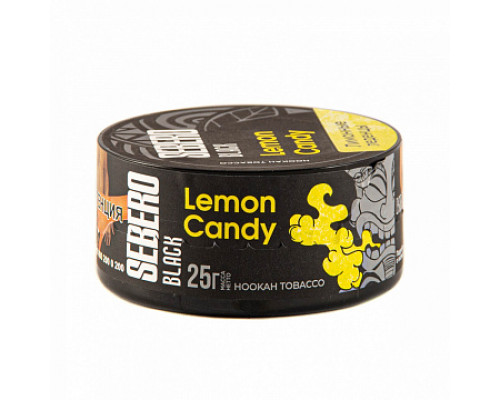 Табак для кальяна Sebero Black Lemon Candy  (Себеро Блэк - Лимонные леденцы) -25 гр