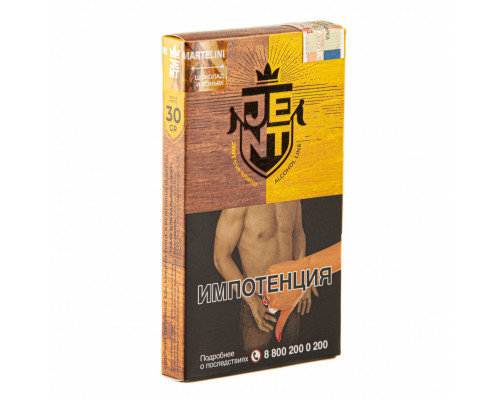 Табак для кальяна Jent Alcohol Martelini (Джент Алкогольная линейка - Коньяк с Темным Шоколадом) - 30 гр