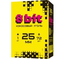 Уголь 8bit 25 (MM) -1KG - 72 BRICKS