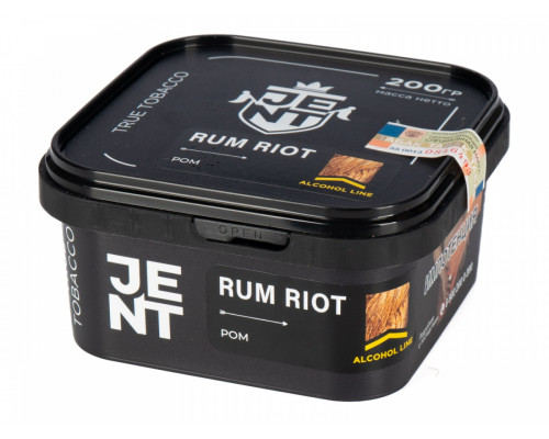 Табак для кальяна Jent Alcohol Rum Riot (Джент Алкогольная линейка - Ром) - 200 гр