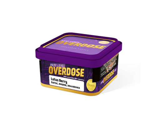 Табак для кальяна Overdose Lotus Berry  (Овердоз - Лотос, вишня, земляника) - 200 гр