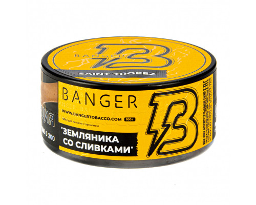 Табак для кальяна Banger Saint-Tropez (Бэнгер - Земляника, Сливки) - 100 гр