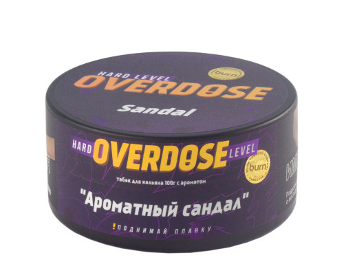 Табак для кальяна Overdose Sandal  (Овердоз - Сандал) - 100 гр