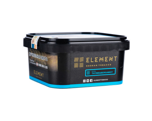 Табак для кальяна Element Вода Thyme & Bergamot (Элемент Вода - Чабрец с бергамотом) - 200 гр